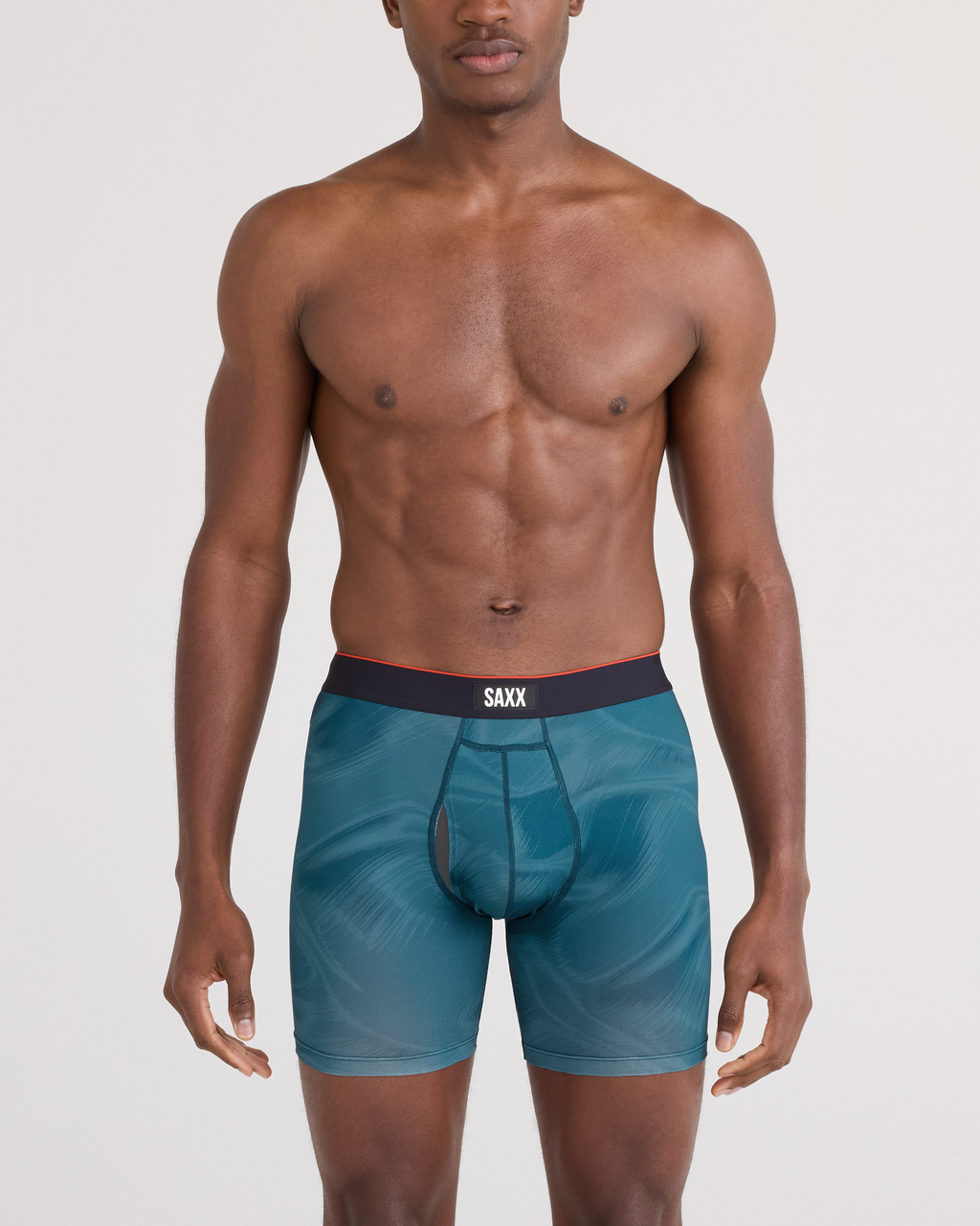 MULTI-SPORT MESH - Multi-Sport Performance Boxer Brief 6" - PLATINUM CAMO-RICH TEAL