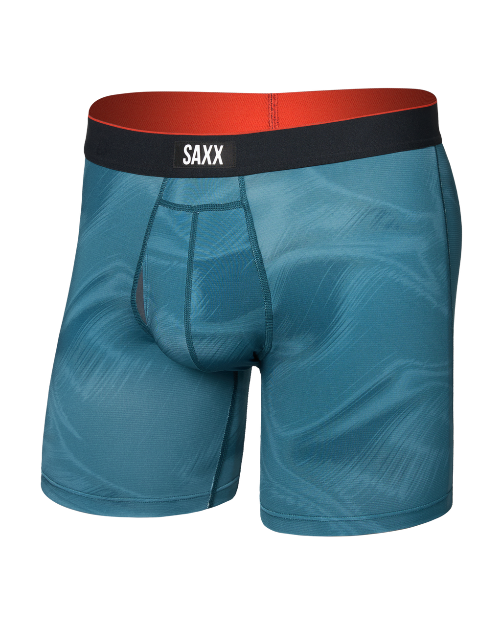 MULTI-SPORT MESH - Multi-Sport Performance Boxer Brief 6" - PLATINUM CAMO-RICH TEAL