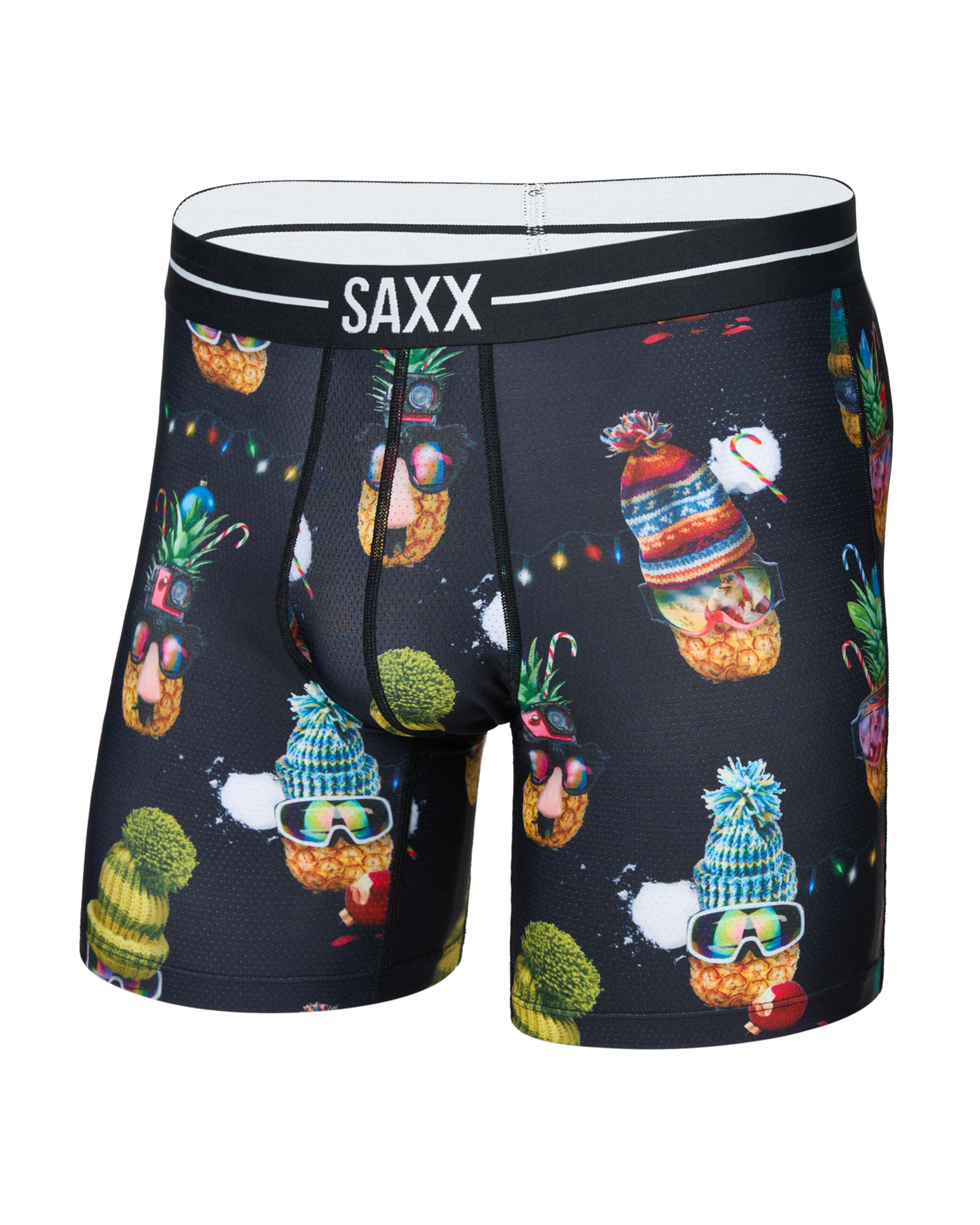 VOLT BREATHABLE MESH - DECK THE PINEAPPLES-BLACK