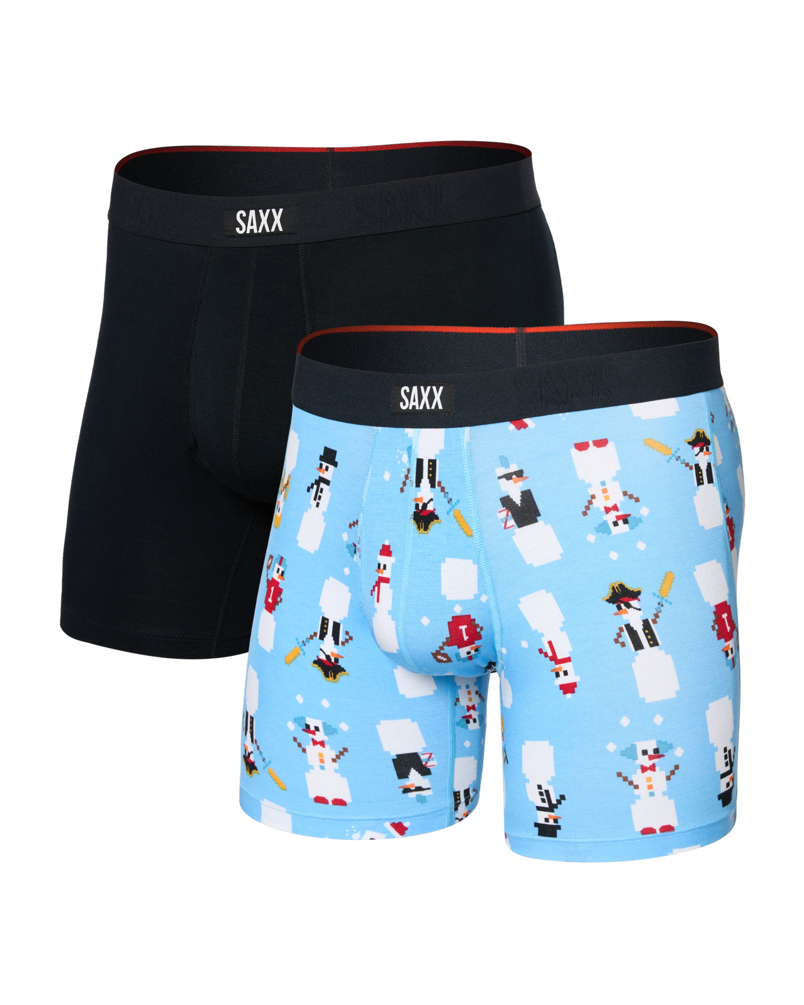 SAXX - VIBE EXTRA SOFT COMFORT BOXER BRIEF FLY 6" 2PK - FGB
