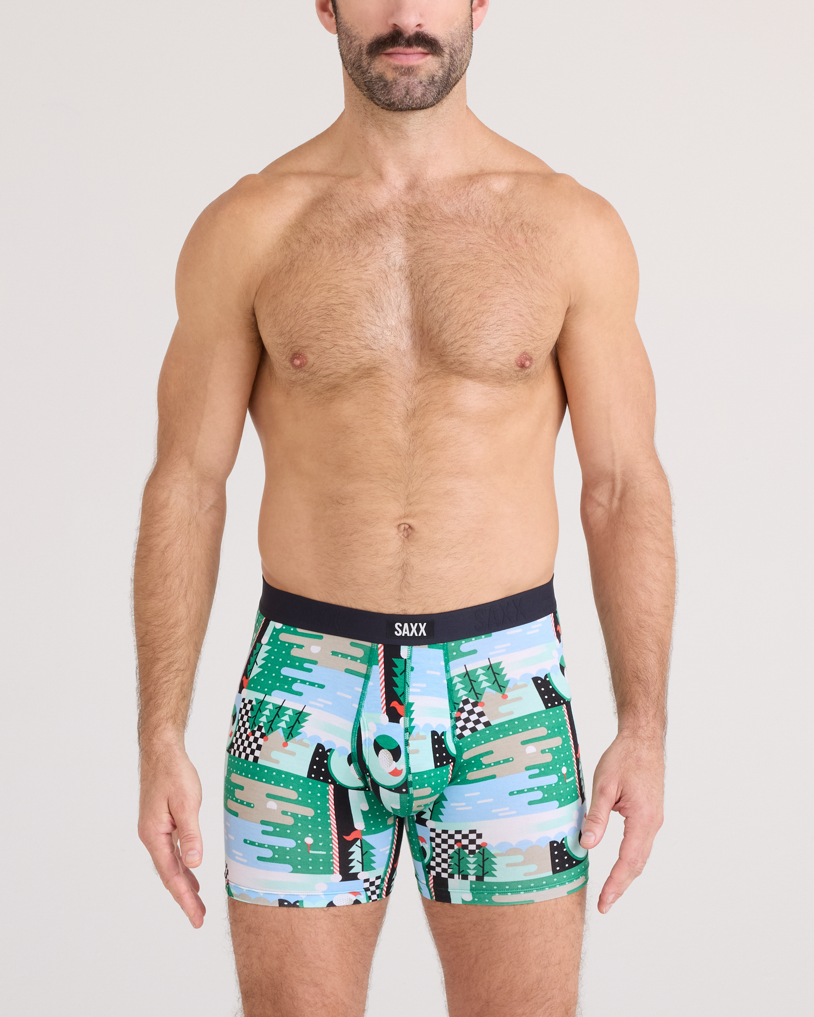 SAXX - VIBE EXTRA SOFT COMFORT BOXER BRIEF FLY 6" 2PK - GGB