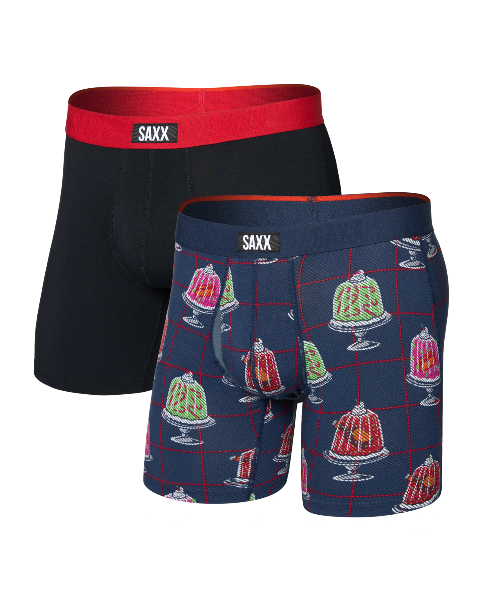 SAXX - VIBE EXTRA SOFT COMFORT BOXER BRIEF FLY 6" 2PK - JBR