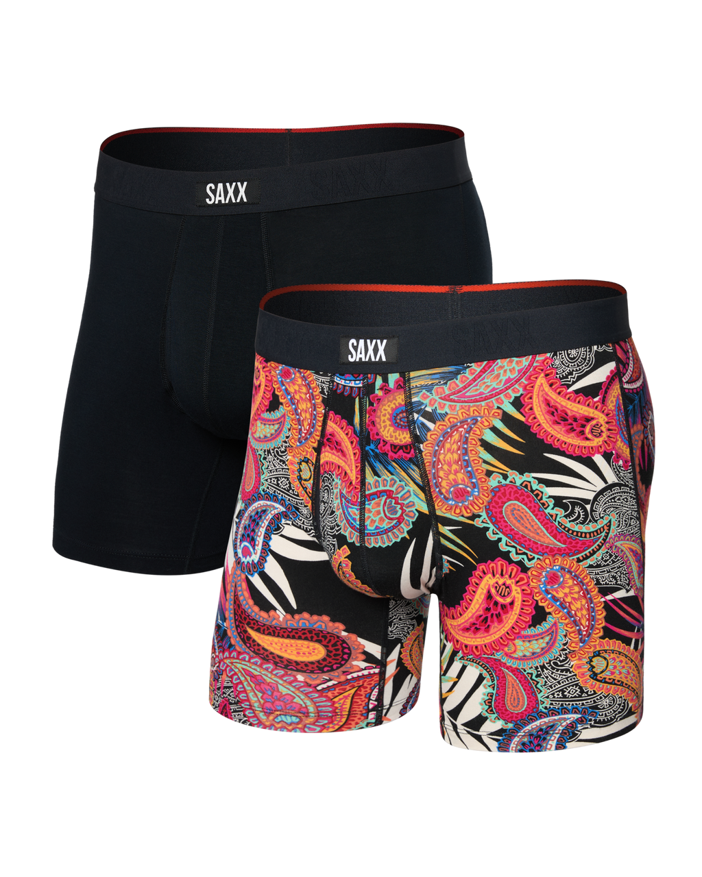 SAXX - VIBE EXTRA SOFT COMFORT BOXER BRIEF FLY 6" 2PK - JPB
