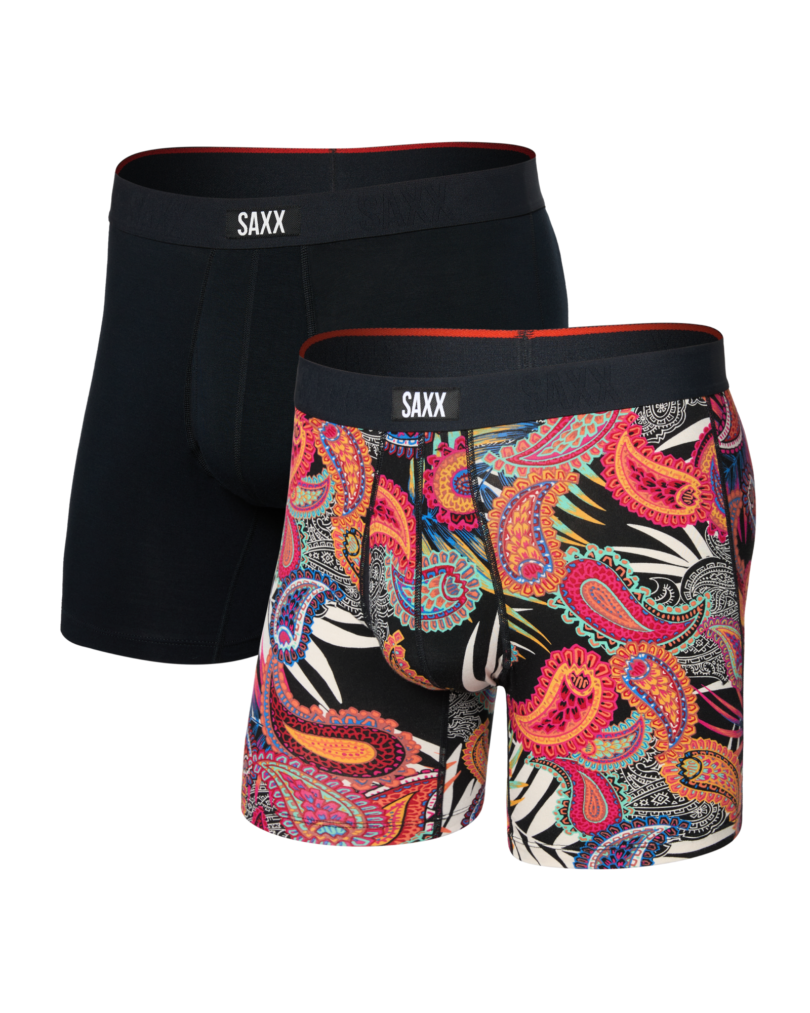 SAXX - VIBE EXTRA SOFT COMFORT BOXER BRIEF FLY 6" 2PK - JPB