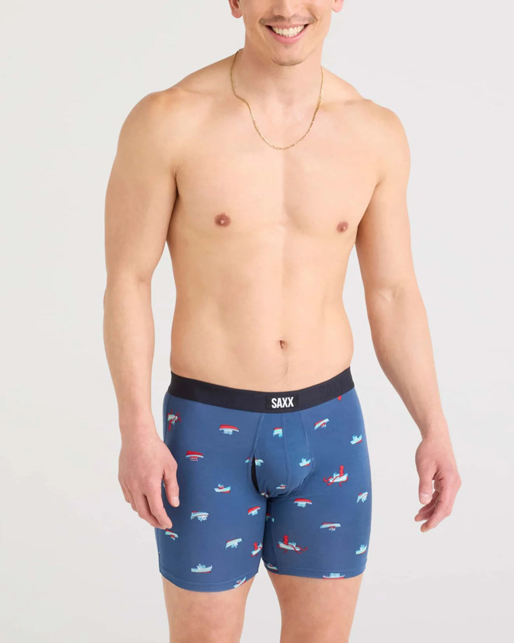SAXX - VIBE EXTRA SOFT COMFORT BOXER BRIEF FLY 6" 2PK - LGB