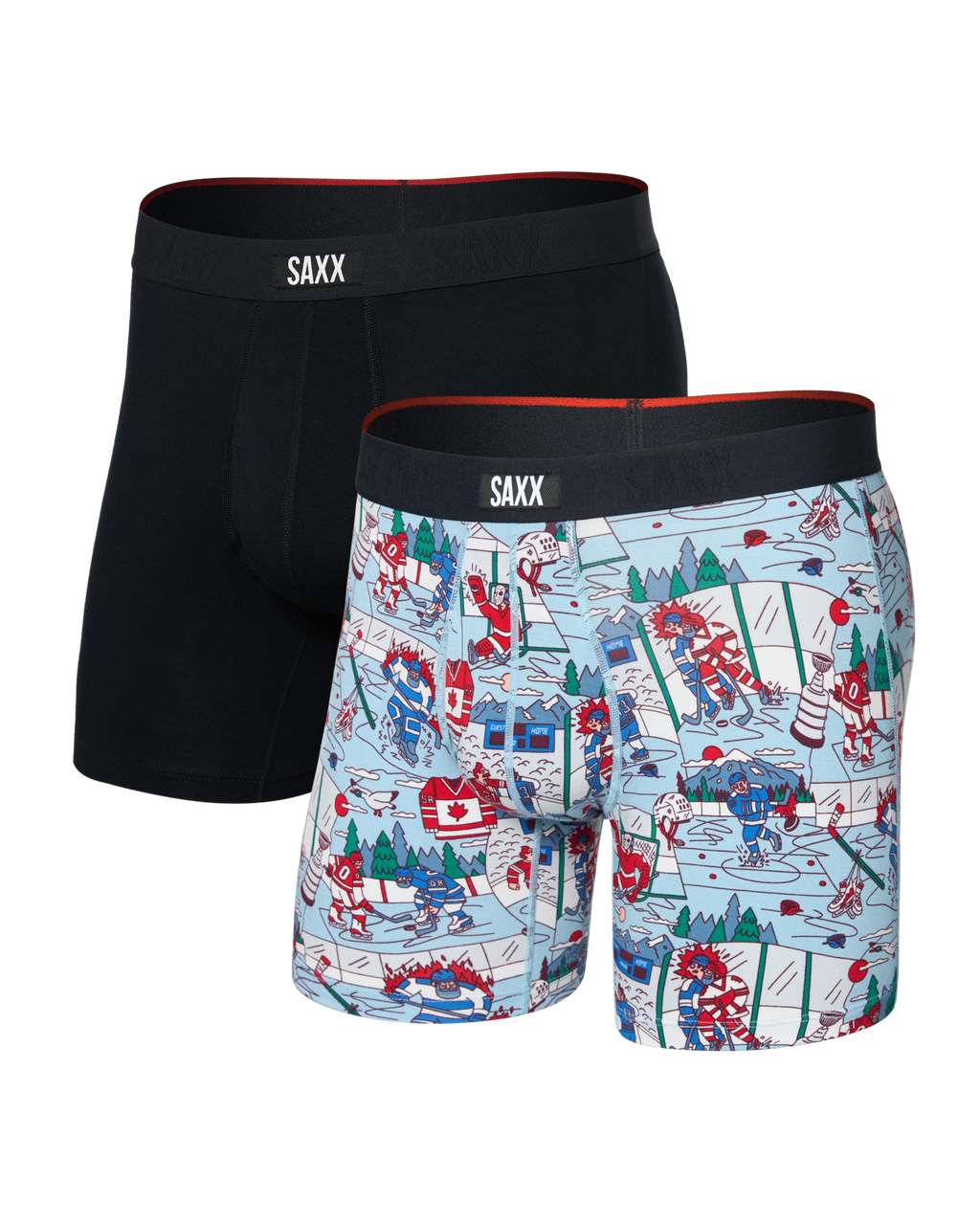 SAXX - VIBE EXTRA SOFT COMFORT BOXER BRIEF FLY 6" 2PK - MLB