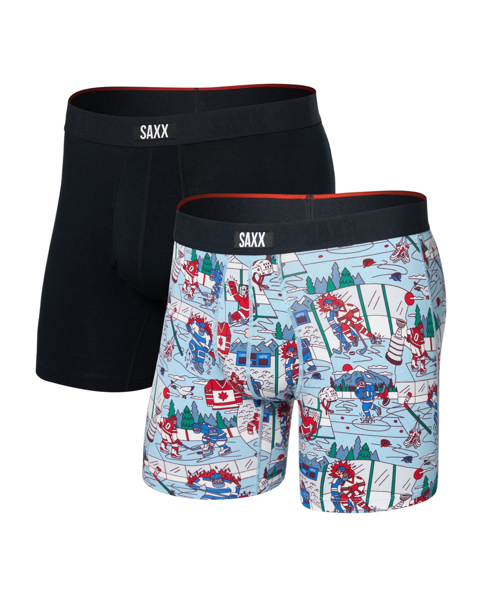 SAXX - VIBE EXTRA SOFT COMFORT BOXER BRIEF FLY 6" 2PK - MLB