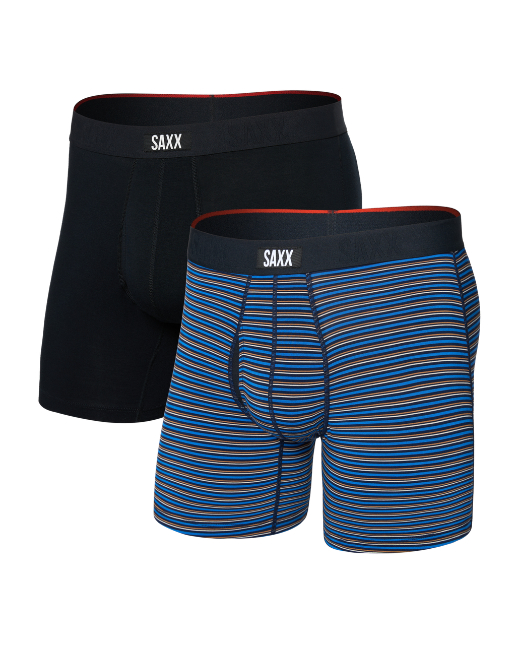 SAXX - VIBE EXTRA SOFT COMFORT BOXER BRIEF FLY 6" 2PK - RAB