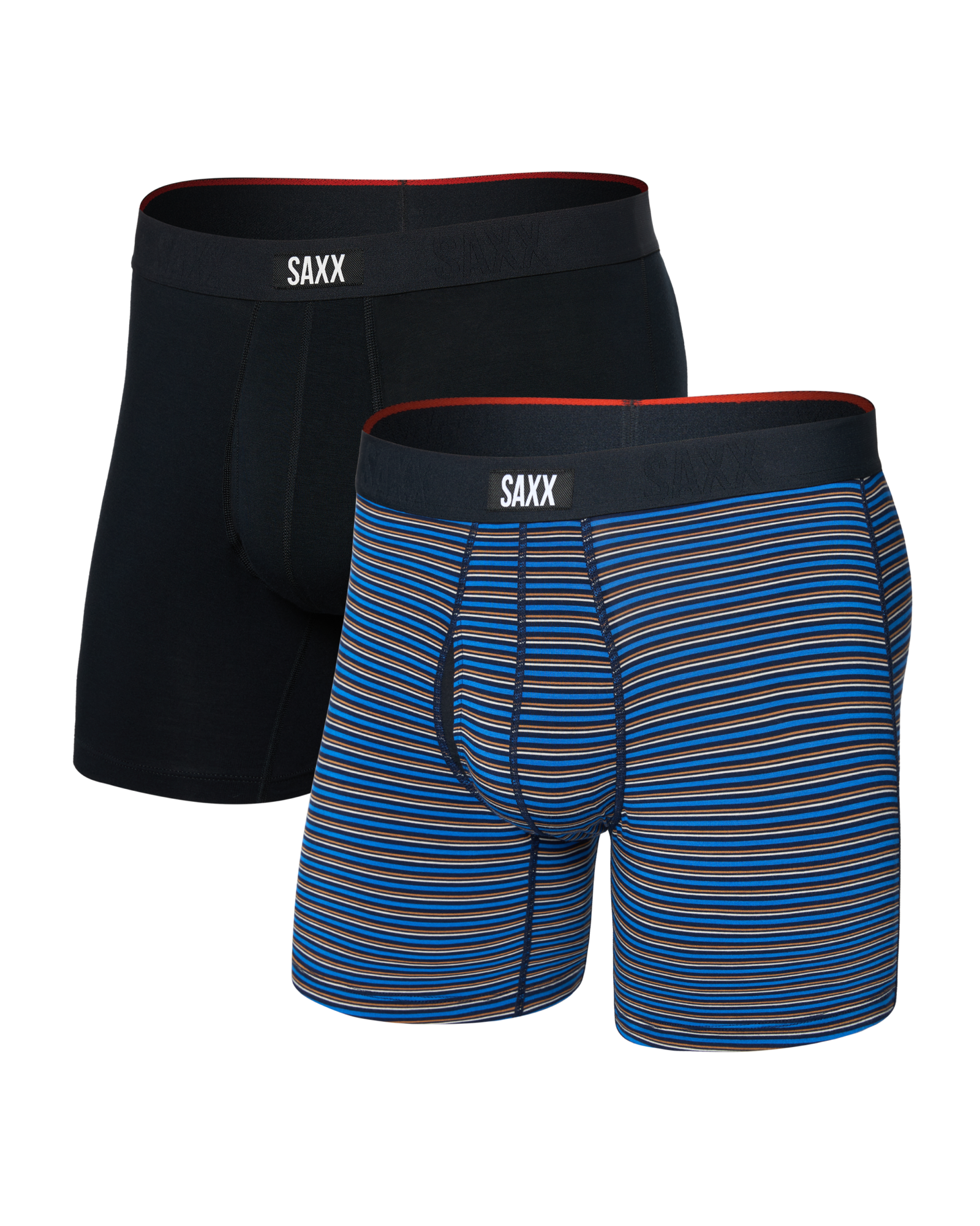SAXX - VIBE EXTRA SOFT COMFORT BOXER BRIEF FLY 6" 2PK - RAB