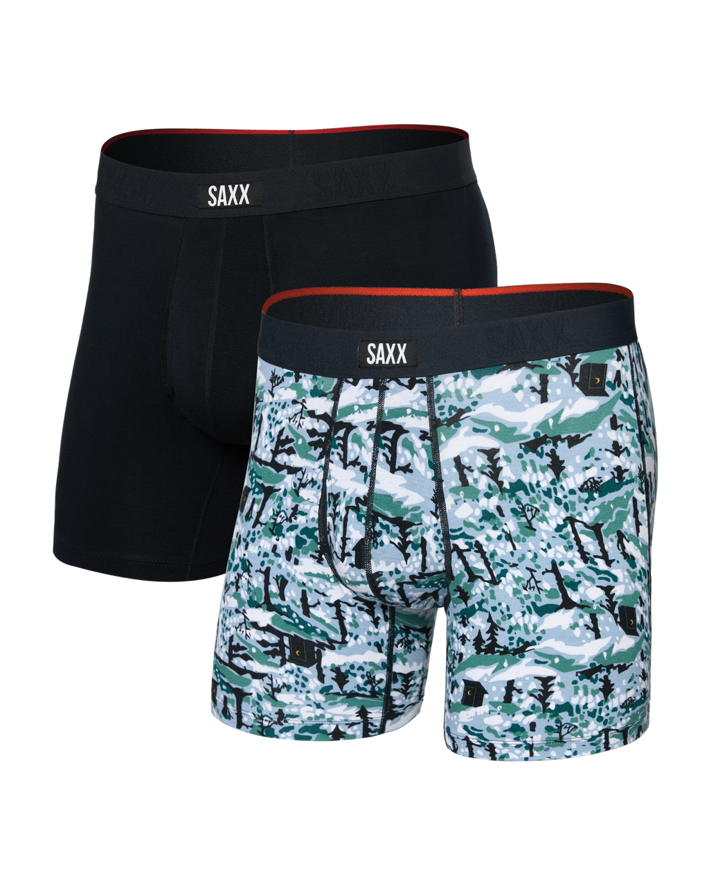 SAXX - VIBE EXTRA SOFT COMFORT BOXER BRIEF FLY 6" 2PK - SHB