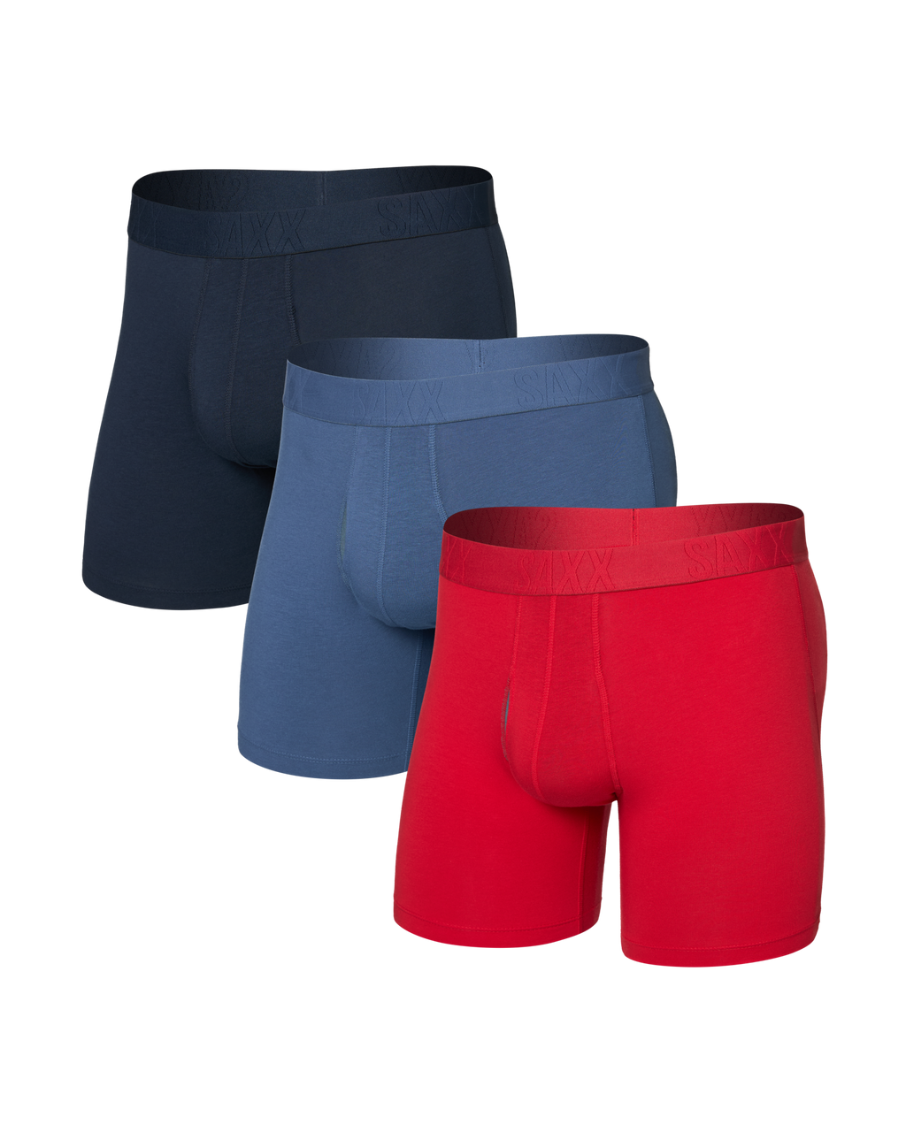 SAXX - DROPTEMP COOLING  COTTON BOXER BRIEF FLY 6" 3PK - RID