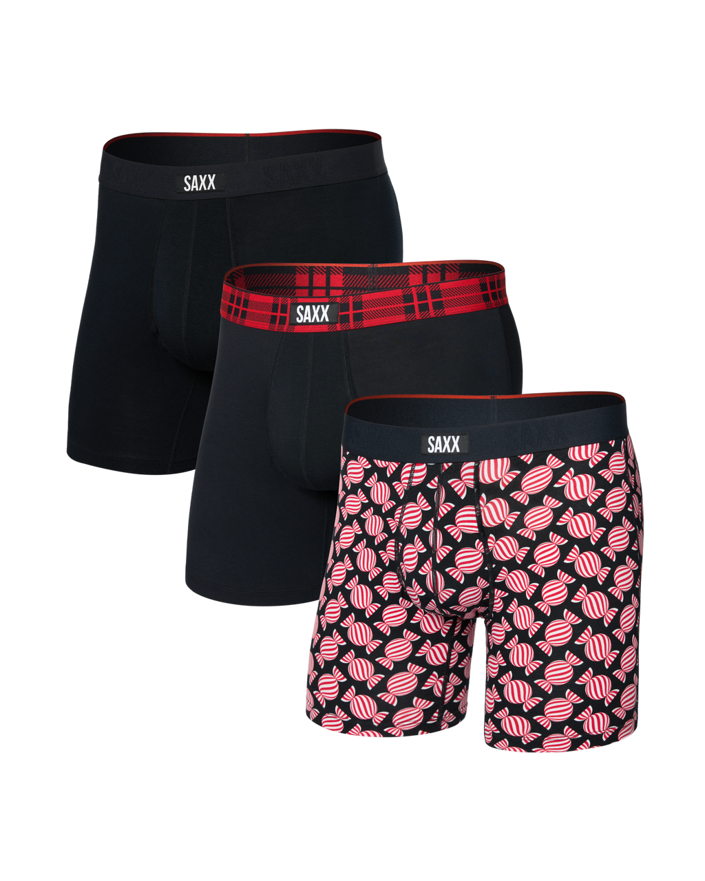 SAXX - VIBE EXTRA SOFT COMFORT BOXER BRIEF FLY 6" 3PK - SCW