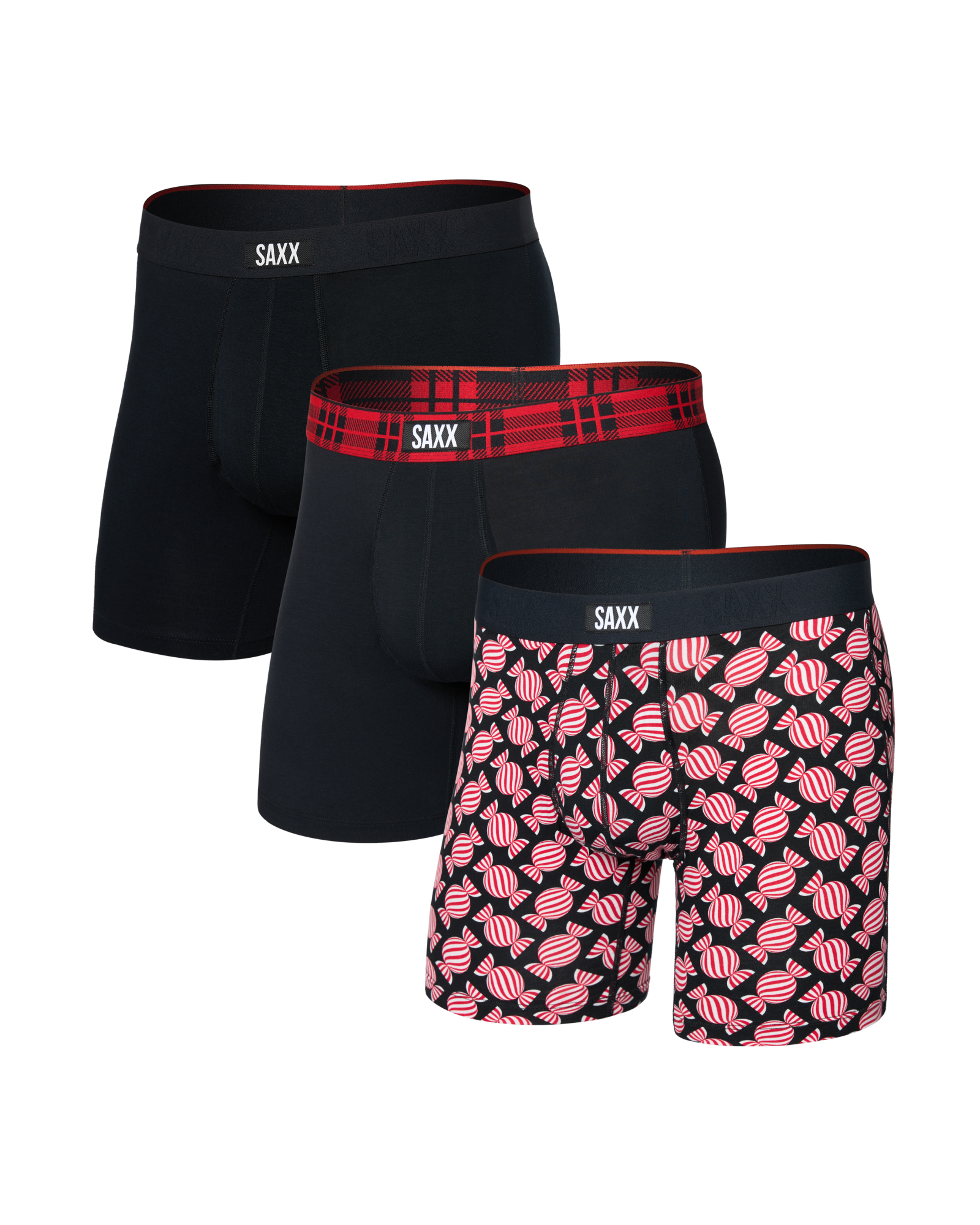 SAXX - VIBE EXTRA SOFT COMFORT BOXER BRIEF FLY 6" 3PK - SCW