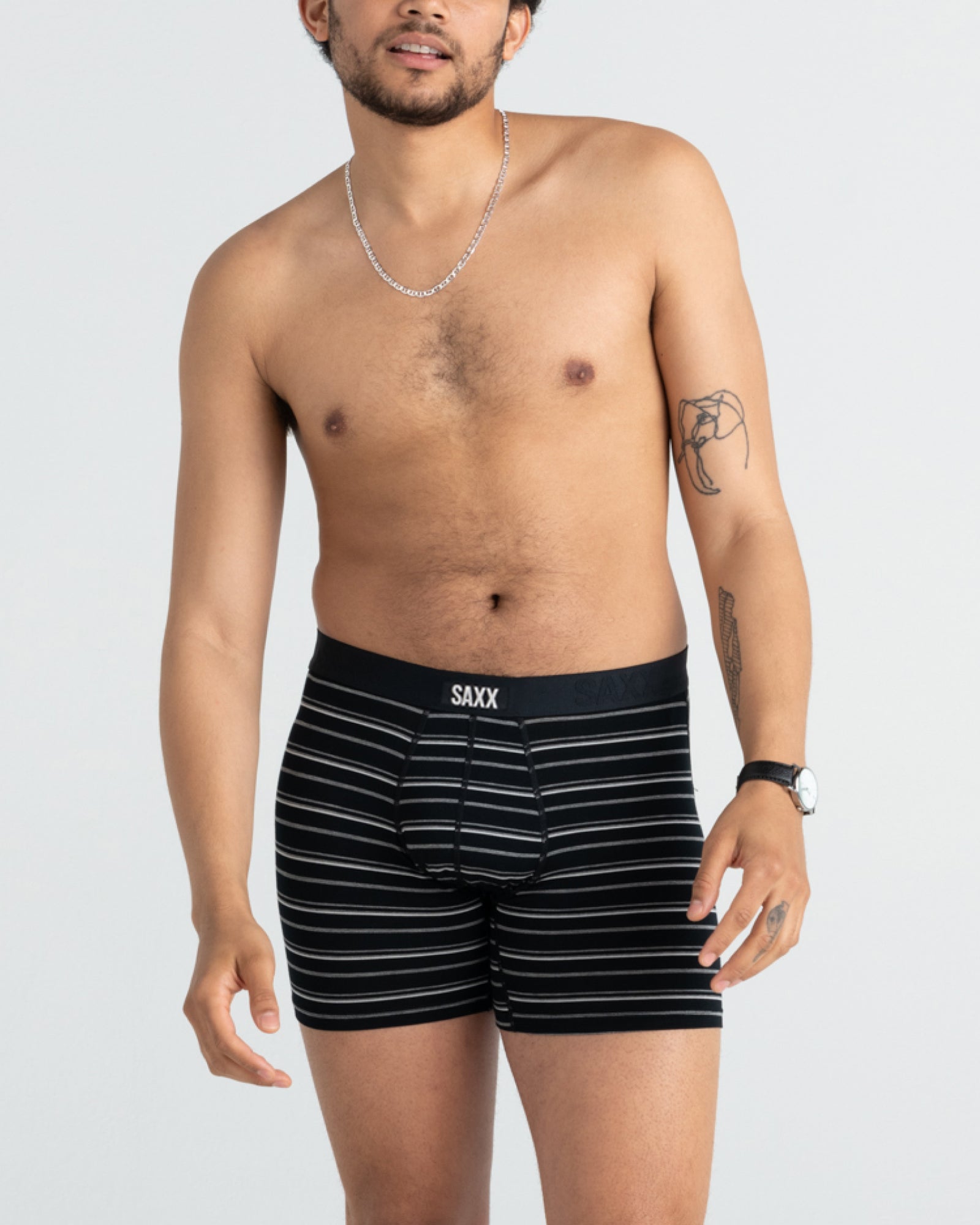SAXX - VIBE EXTRA SOFT COMFORT BOXER BRIEF FLY 6"- BCO