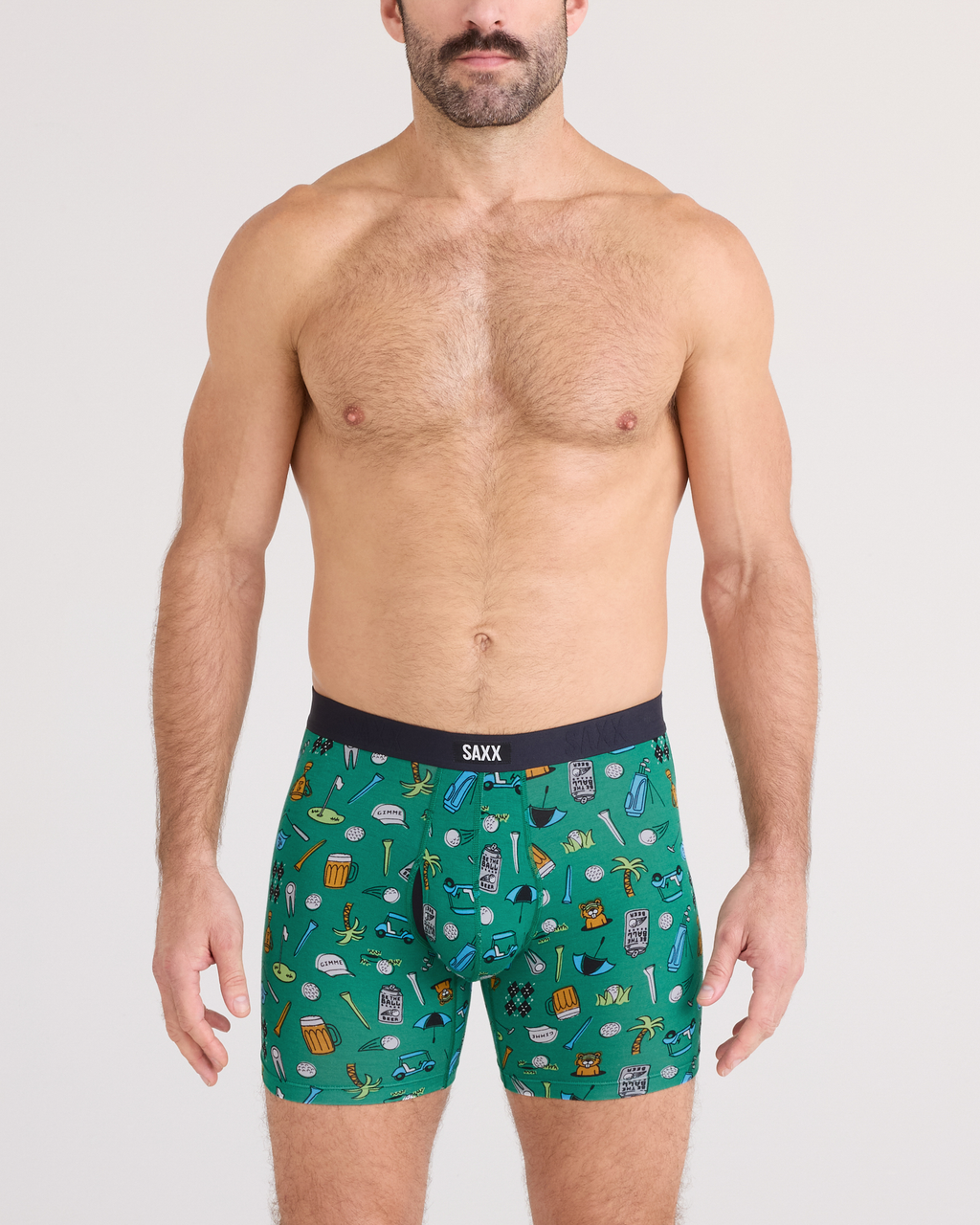 SAXX - VIBE EXTRA SOFT COMFORT BOXER BRIEF FLY 6"- FBG