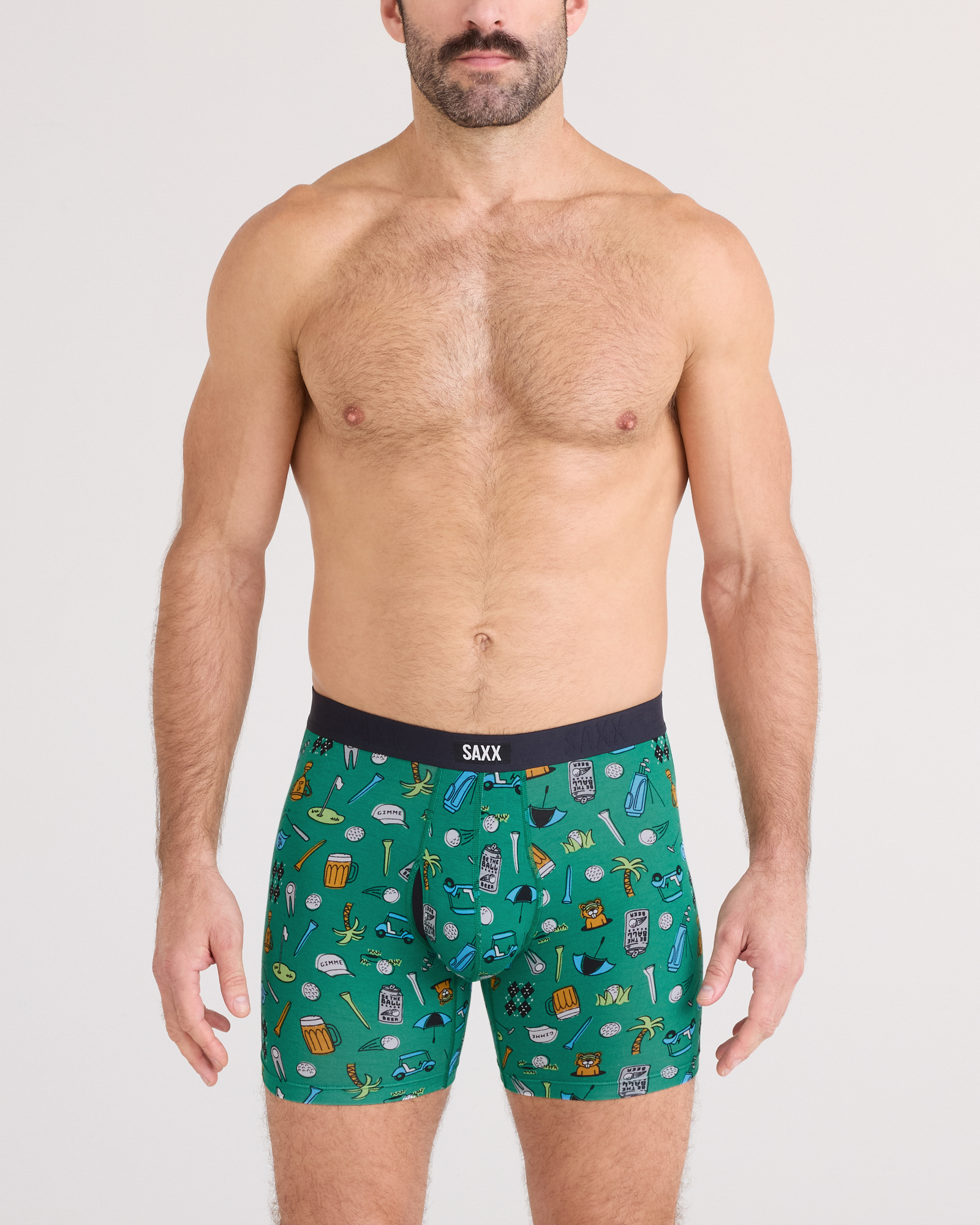 SAXX - VIBE EXTRA SOFT COMFORT BOXER BRIEF FLY 6"- FBG