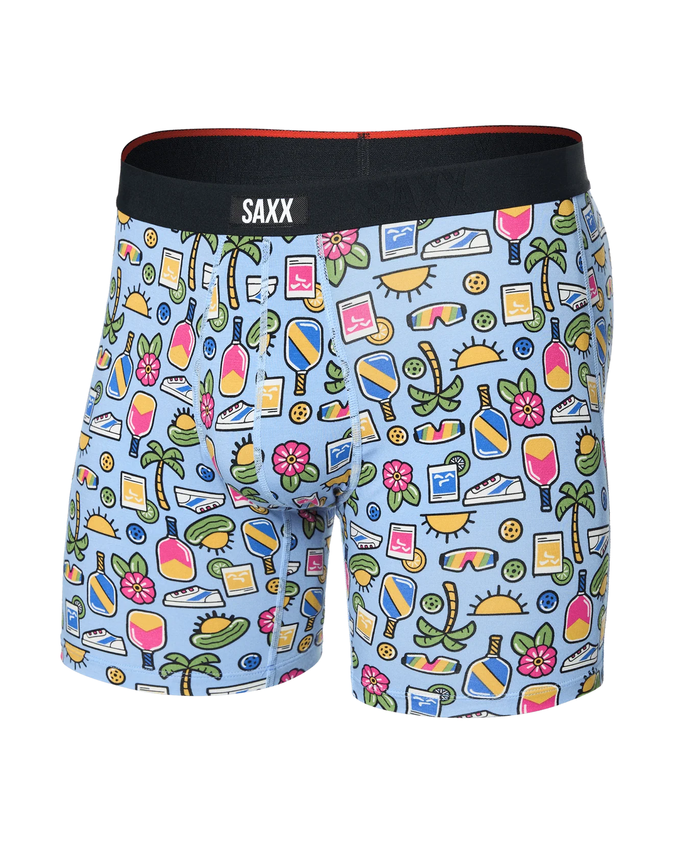 SAXX - VIBE EXTRA SOFT COMFORT BOXER BRIEF FLY 6"- PBP