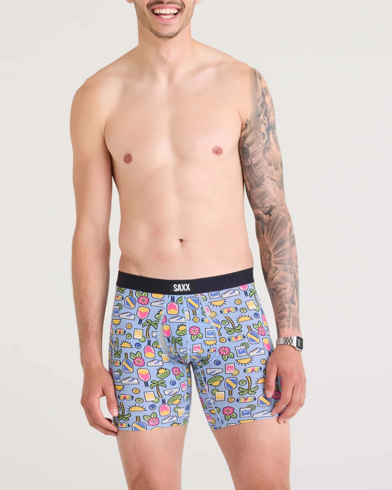 SAXX - VIBE EXTRA SOFT COMFORT BOXER BRIEF FLY 6"- PBP