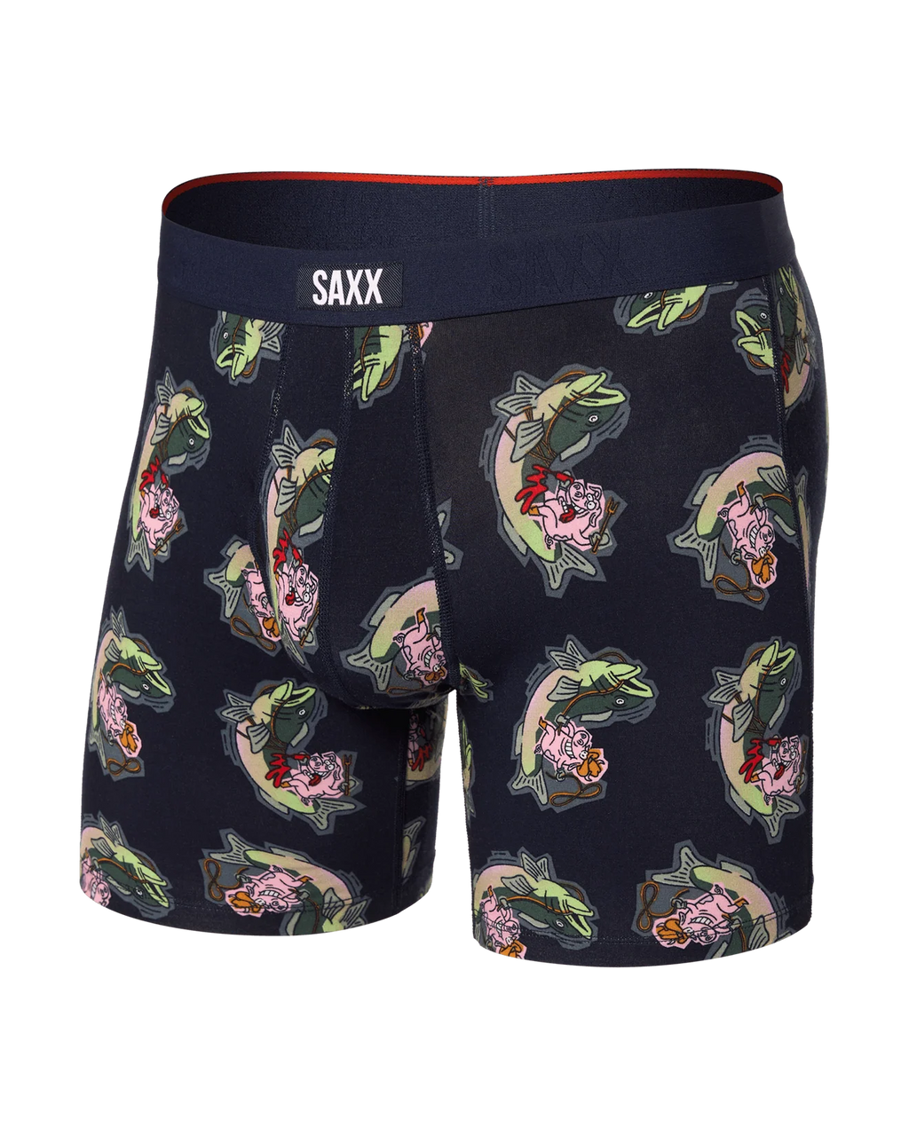 SAXX - VIBE EXTRA SOFT COMFORT BOXER BRIEF FLY 6"- SAT
