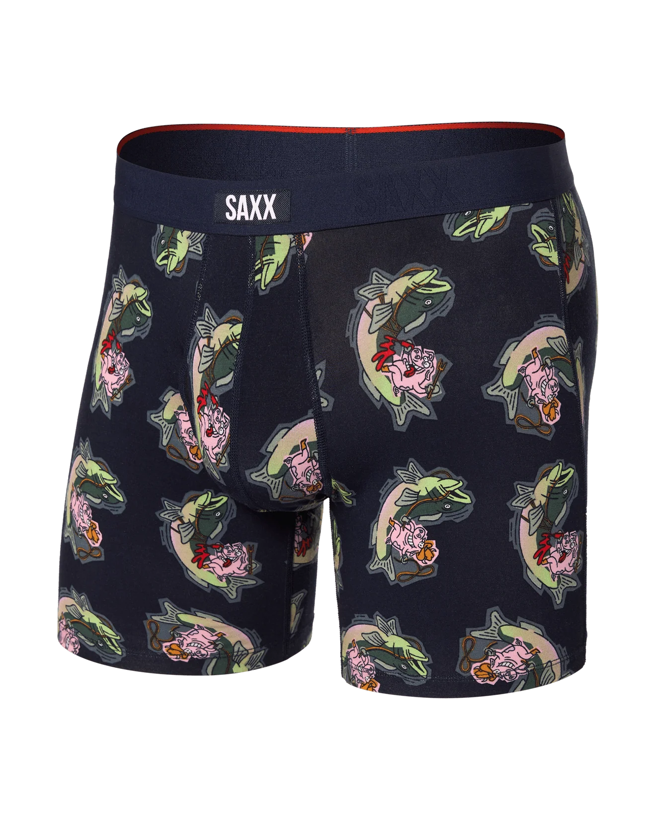 SAXX - VIBE EXTRA SOFT COMFORT BOXER BRIEF FLY 6"- SAT