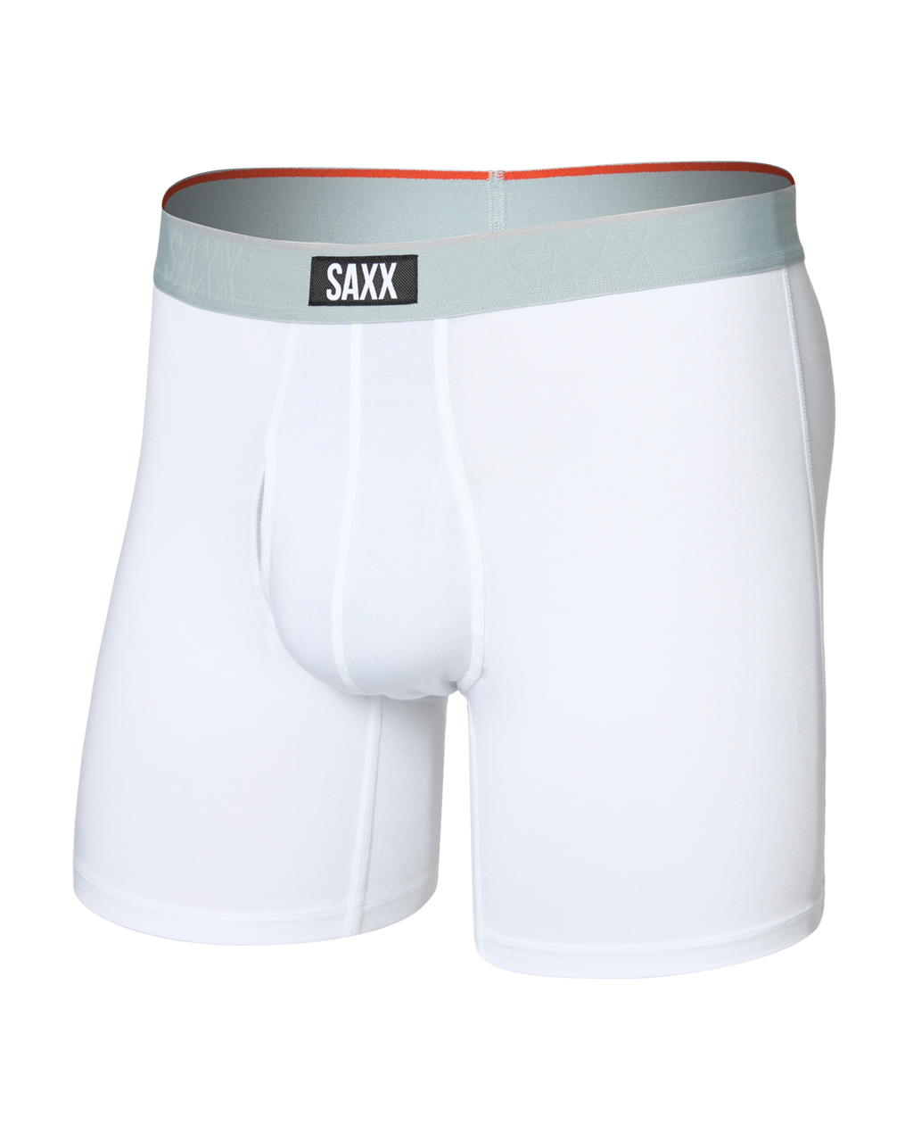 SAXX - VIBE EXTRA SOFT COMFORT BOXER BRIEF FLY 6"- WHI