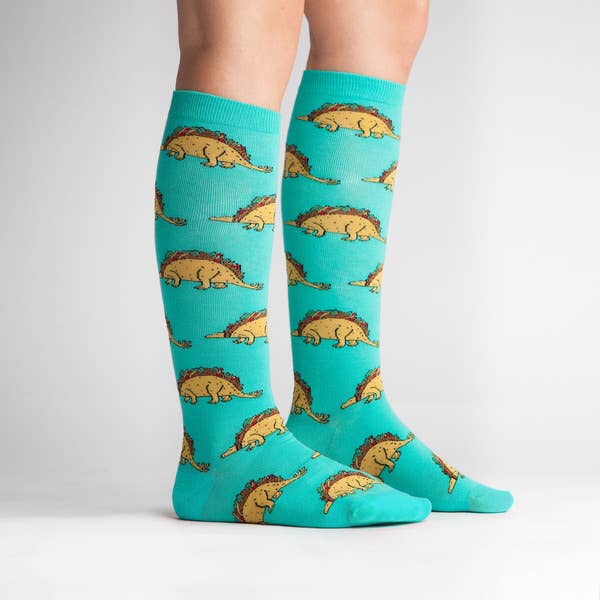 Sock it to Me - Knee High Sock: Tacosaurus