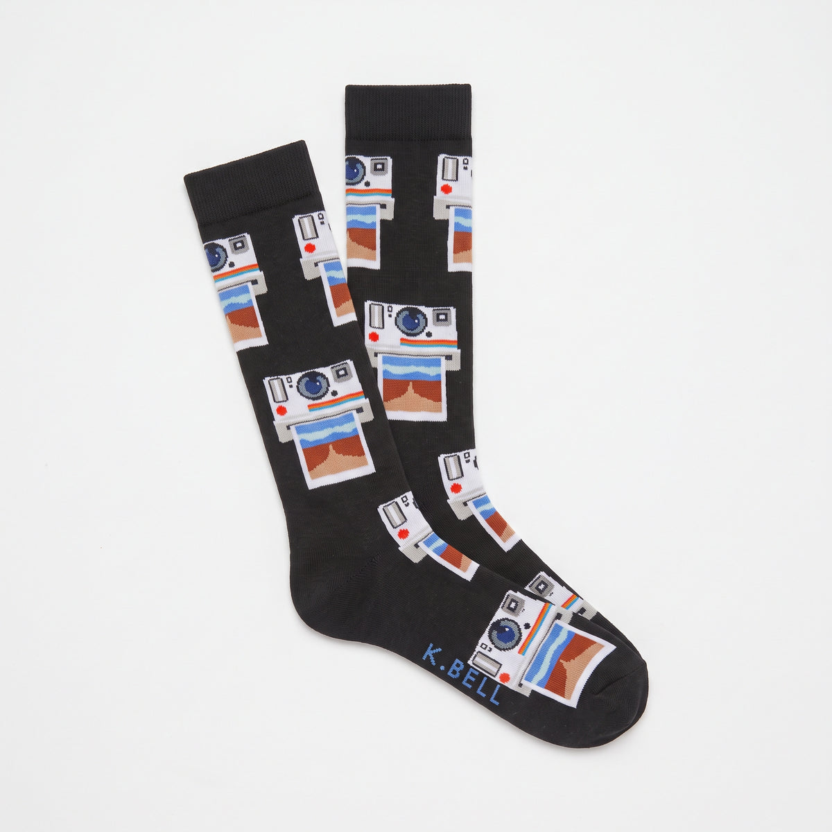 K-BELL- Men's - VINTAGE CAMERA PHOTOS Crew Socks