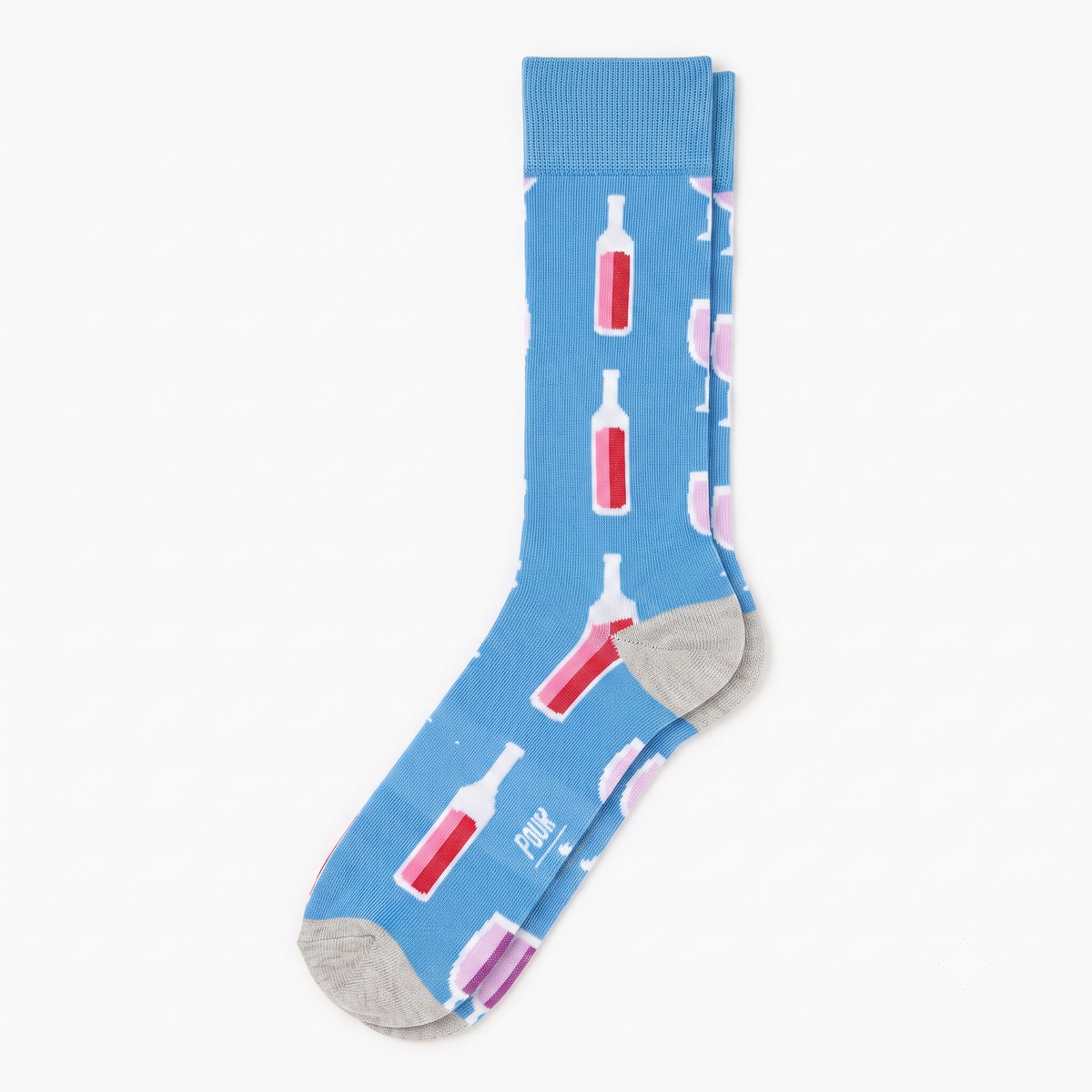 FUN Socks - Women's - WINE Crew Socks